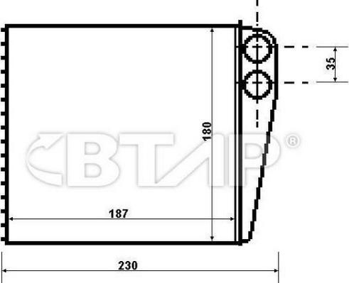 BTAP BVC814-284 - Heat Exchanger, interior heating car-mod.net