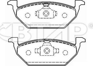 BTAP BVC206-010 - Brake Pad Set, disc brake car-mod.net