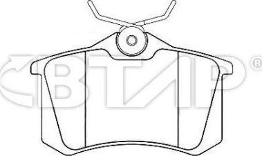BTAP BVC206-292 - Brake Pad Set, disc brake car-mod.net