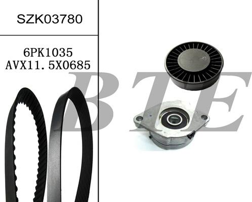 BTE SZK03780 - V-Ribbed Belt Set car-mod.net