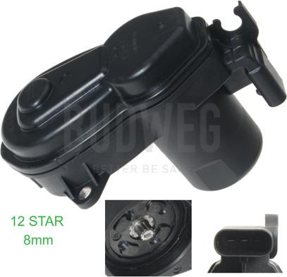 Budweg Caliper 208019 - Servomotor, Control Element, parking brake caliper car-mod.net