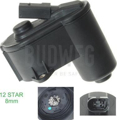 Budweg Caliper 208024 - Servomotor, Control Element, parking brake caliper car-mod.net