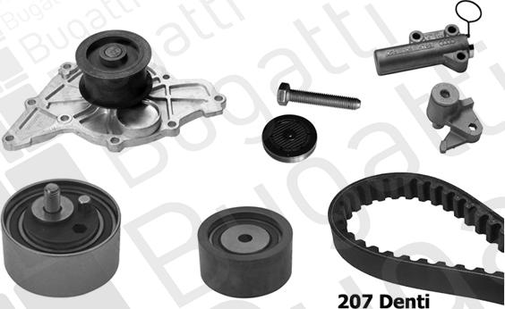 BUGATTI BKCD0793 - Timing Belt Set car-mod.net