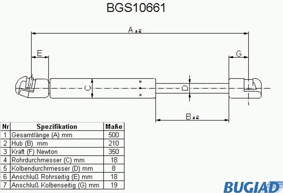 CARRO 013908205 - Gas Spring, bonnet car-mod.net