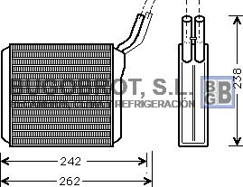 BUGOBROT 45-OL6205 - Heat Exchanger, interior heating car-mod.net