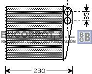 BUGOBROT 45-VN6229 - Heat Exchanger, interior heating car-mod.net