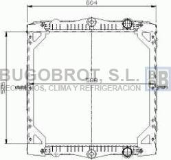 BUGOBROT 40-DF0006 - Radiator, engine cooling car-mod.net