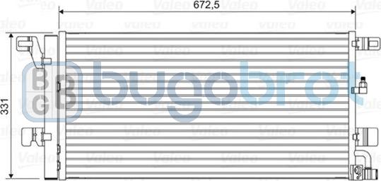 BUGOBROT 62-AI5439 - Condenser, air conditioning car-mod.net