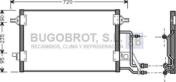 BUGOBROT 62-AI5140 - Condenser, air conditioning car-mod.net