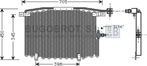BUGOBROT 62-AI5115 - Condenser, air conditioning car-mod.net
