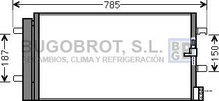 BUGOBROT 62-AI5352 - Condenser, air conditioning car-mod.net