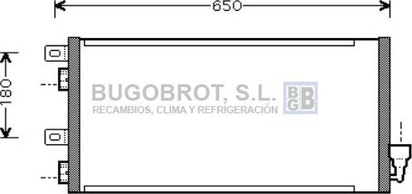 BUGOBROT 62-BW5256 - Condenser, air conditioning car-mod.net