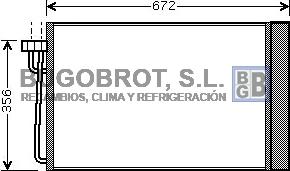 BUGOBROT 62-BW5267 - Condenser, air conditioning car-mod.net