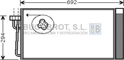 BUGOBROT 62-BW5273 - Condenser, air conditioning car-mod.net