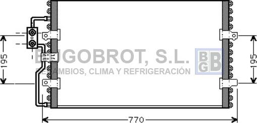 BUGOBROT 62-CN5093 - Condenser, air conditioning car-mod.net