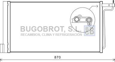 BUGOBROT 62-FD5485 - Condenser, air conditioning car-mod.net