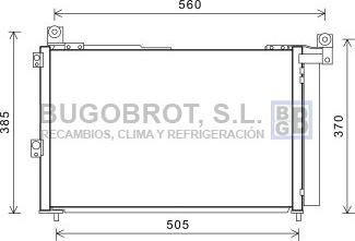 BUGOBROT 62-FD5486 - Condenser, air conditioning car-mod.net
