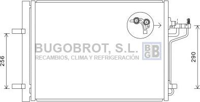 BUGOBROT 62-FD5488 - Condenser, air conditioning car-mod.net