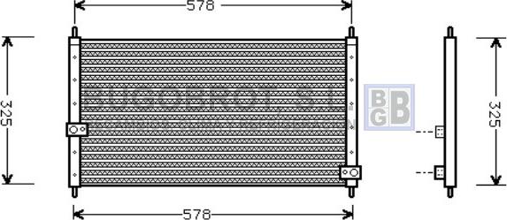 BUGOBROT 62-HD5062 - Condenser, air conditioning car-mod.net