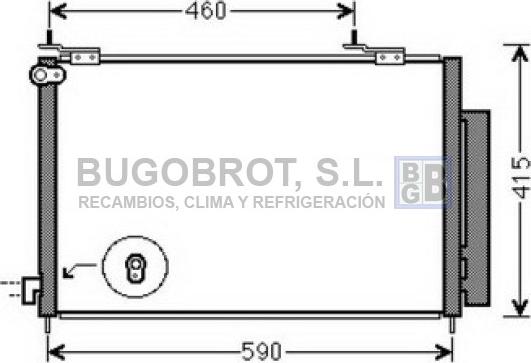 BUGOBROT 62-HD5242 - Condenser, air conditioning car-mod.net