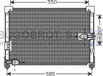BUGOBROT 62-HD5200 - Condenser, air conditioning car-mod.net