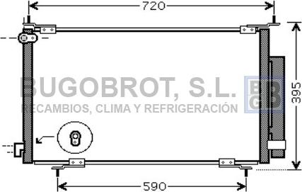 BUGOBROT 62-HD5201 - Condenser, air conditioning car-mod.net