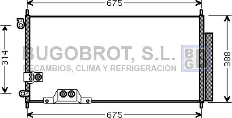 BUGOBROT 62-HD5239 - Condenser, air conditioning car-mod.net
