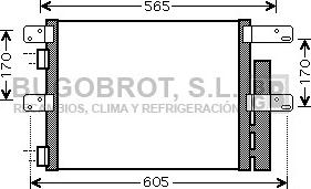BUGOBROT 62-IV5090 - Condenser, air conditioning car-mod.net