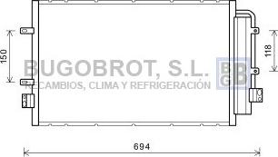 BUGOBROT 62-IV5127 - Condenser, air conditioning car-mod.net