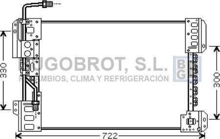 BUGOBROT 62-ME5210 - Condenser, air conditioning car-mod.net