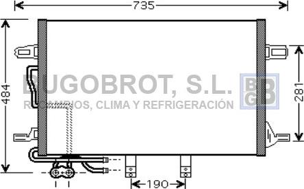 BUGOBROT 62-MS5307 - Condenser, air conditioning car-mod.net