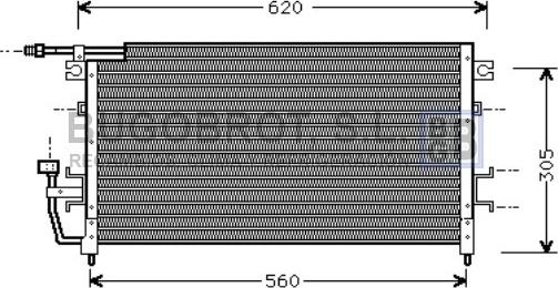 BUGOBROT 62-MT5096 - Condenser, air conditioning car-mod.net