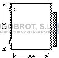 BUGOBROT 62-MT5244 - Condenser, air conditioning car-mod.net