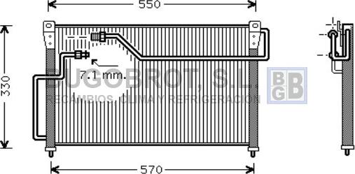 BUGOBROT 62-MZ5107 - Condenser, air conditioning car-mod.net