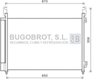 BUGOBROT 62-RT5466 - Condenser, air conditioning car-mod.net