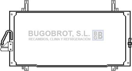 BUGOBROT 62-RT5168 - Condenser, air conditioning car-mod.net