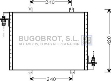BUGOBROT 62-RT5175 - Condenser, air conditioning car-mod.net