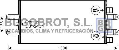 BUGOBROT 62-SC5047 - Condenser, air conditioning car-mod.net