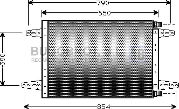 BUGOBROT 62-SC5007 - Condenser, air conditioning car-mod.net