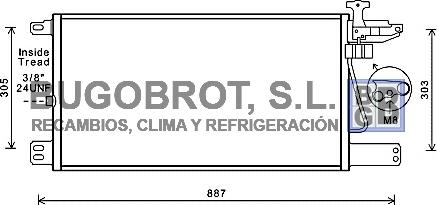 BUGOBROT 62-SC5034 - Condenser, air conditioning car-mod.net