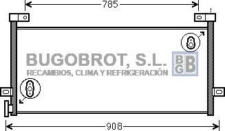 BUGOBROT 62-VL5081 - Condenser, air conditioning car-mod.net