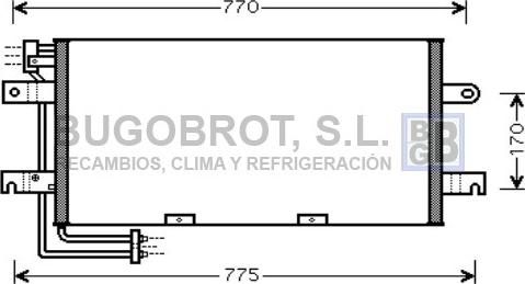 BUGOBROT 62-VW5195 - Condenser, air conditioning car-mod.net