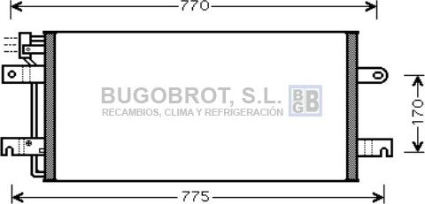 BUGOBROT 62-VW5197 - Condenser, air conditioning car-mod.net