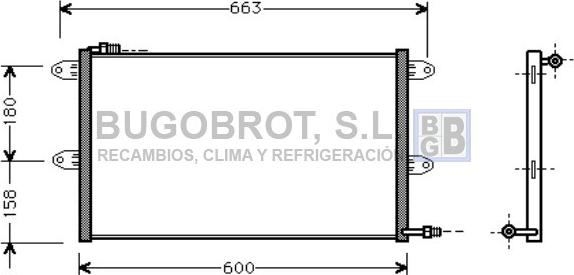 BUGOBROT 62-VW5144 - Condenser, air conditioning car-mod.net