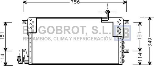 BUGOBROT 62-VW5161 - Condenser, air conditioning car-mod.net