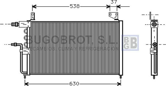 BUGOBROT 62-VW5138 - Condenser, air conditioning car-mod.net