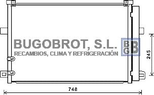 BUGOBROT 62-VW5369 - Condenser, air conditioning car-mod.net