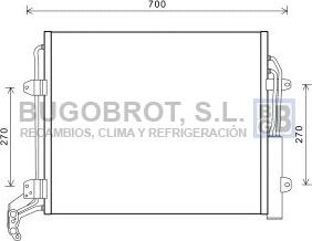 BUGOBROT 62-VW5324 - Condenser, air conditioning car-mod.net