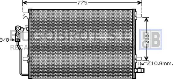 BUGOBROT 62-VW5277 - Condenser, air conditioning car-mod.net