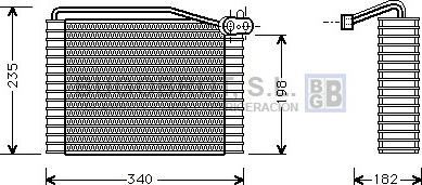 BUGOBROT 70-AIV149 - Evaporator, air conditioning car-mod.net